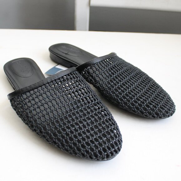 Universal Thread Target Women's Black Faux Leather Jen Mules Flats Size 8.5 NWT - Picture 5 of 5